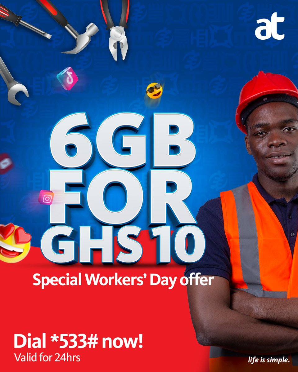 Yes, you won't be going to work tomorrow. That's why we have a deal that works waiting for you. Dial *533# now. 
#lifeissimple #AT #DataBundles #simplicityworks