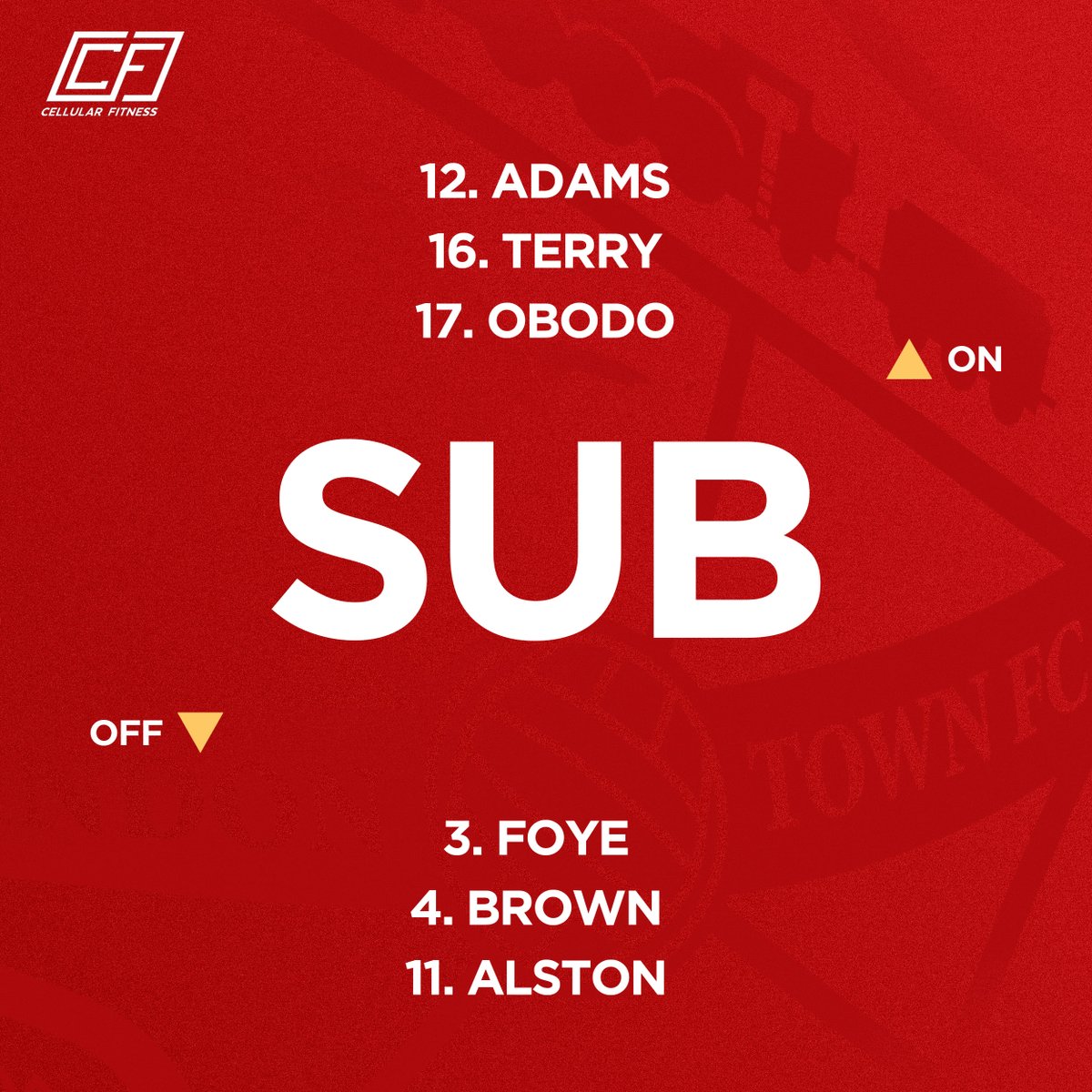 65: All substitutes have been used. [4-2] #STFC