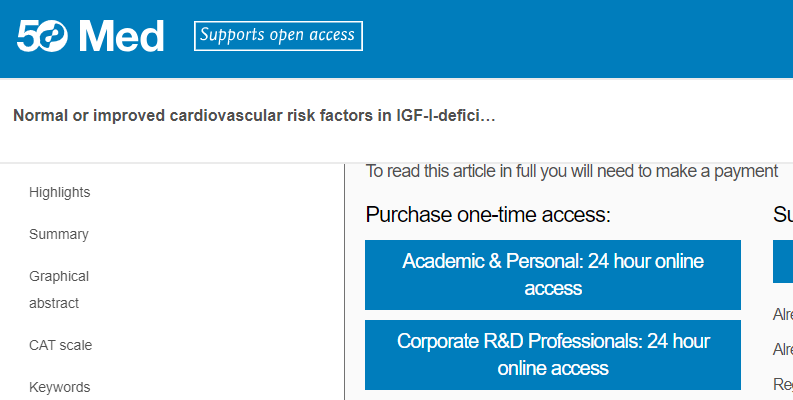 'Supports open access' in theory but not in practice, i guess?