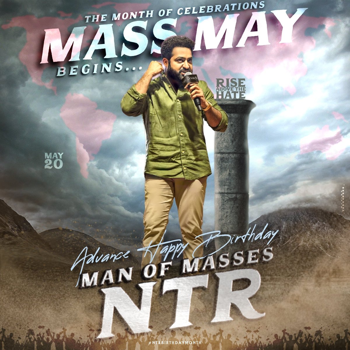 The Magnificent Celebrations kick Off In May For The Monumental Birthday Of Our India's Biggest Mass Stalwart @tarak9999 🎉🎊✨✨.
Be Active Tarak CULT's
#NTRBirthDayMonth 

#Devara #ManOfMassesNTR #JrNTR #War2 #NTRNeel