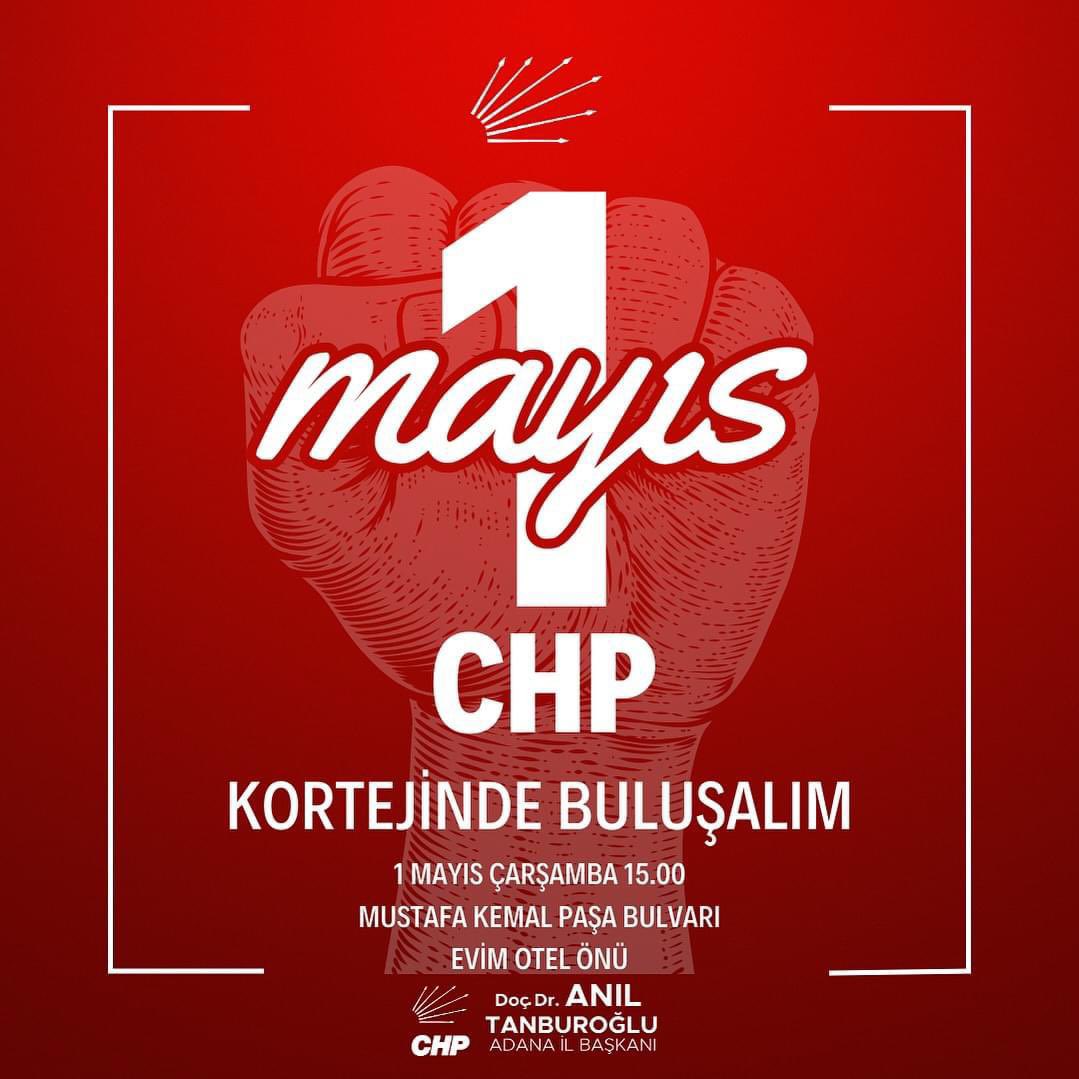 1 Mayıs’ta Alanlardayız!

Haydi Adana,
Özgür, eşit ve adil bir dünya için 1 Mayıs kortejimizde buluşalım.

1 Mayıs Çarşamba Saat: 15.00
📍Mustafa Kemal Paşa Bulvarı Evim Otel Önü