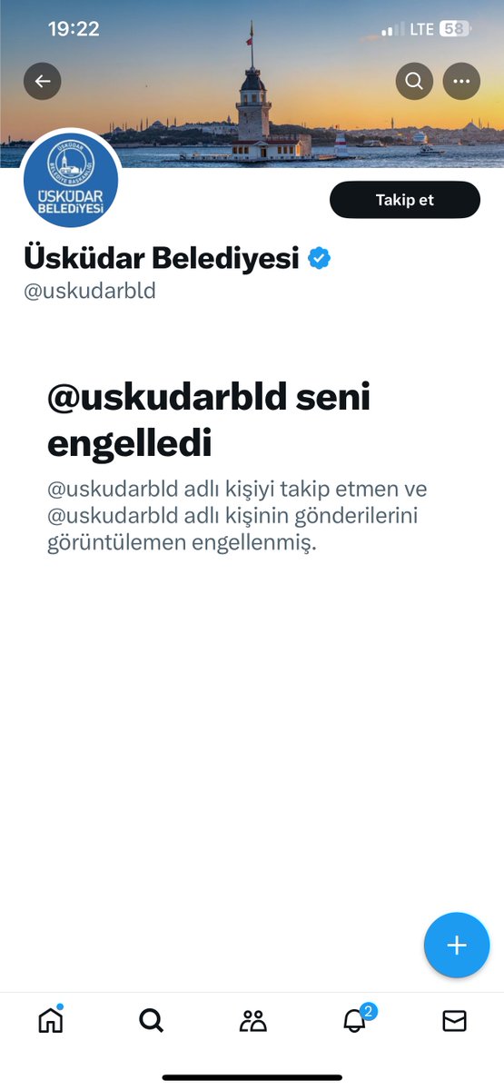 Üsküdar Belediyesi artık engelimi kaldır. Sn. Sinem başkan, derdimi kime ileteyim?? Hilmi Türkmen belediyesi beni engelledi, artık engelimi kaldırın.. 
#ÜsküdarBelediyesi
@sdedetas #sinemdedetaş