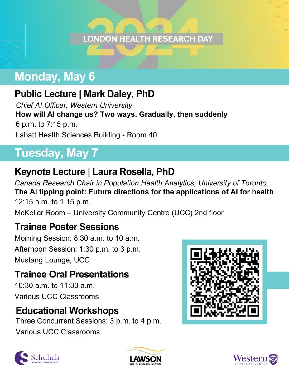 Join us at London Health Research Day on May 7th @WesternU @SchulichMedDent @Western_MDPhD @VPRWesternU