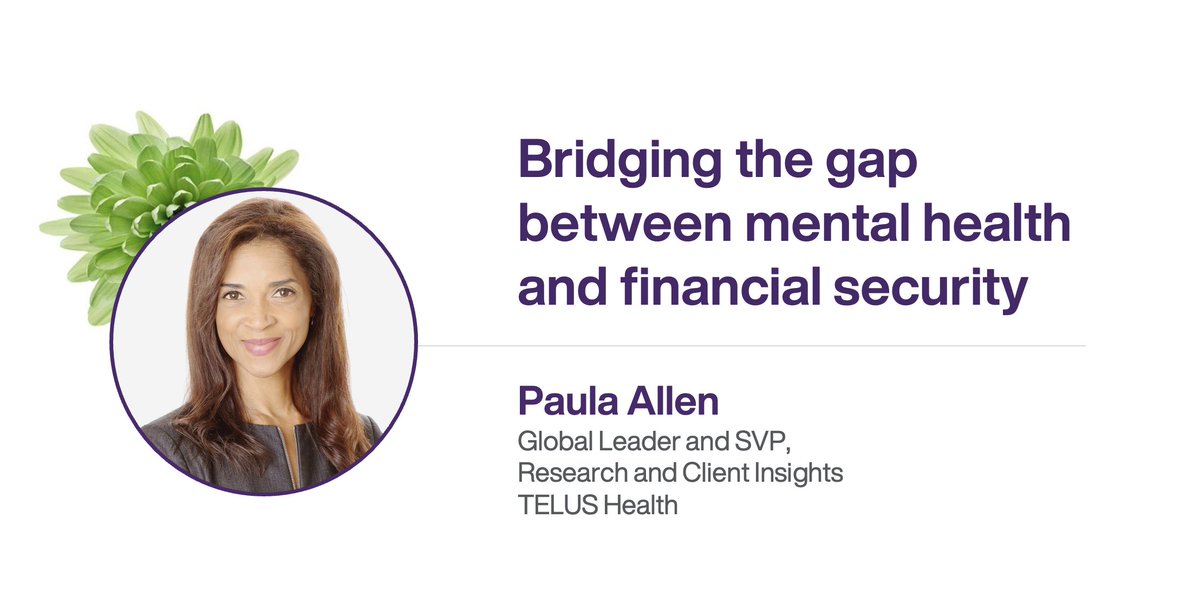 Drawing insights from the #TELUSMentalHealthIndex, our very own Paula Allen will look at the intimate link between mental and financial well-being, and provide valuable perspectives for supporting employers. #HealthBenefitsTrends
