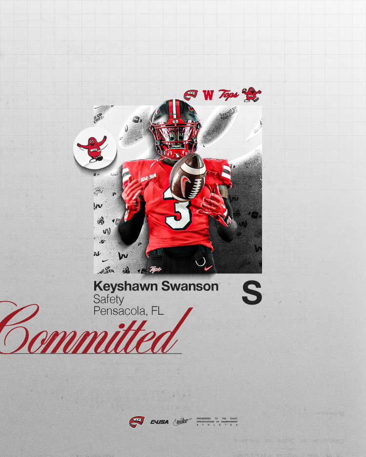 WKU 🤝🏾🔴⚫️⚪️ Committed @WKURecruiting @WKUFootball @CoachDBrown27