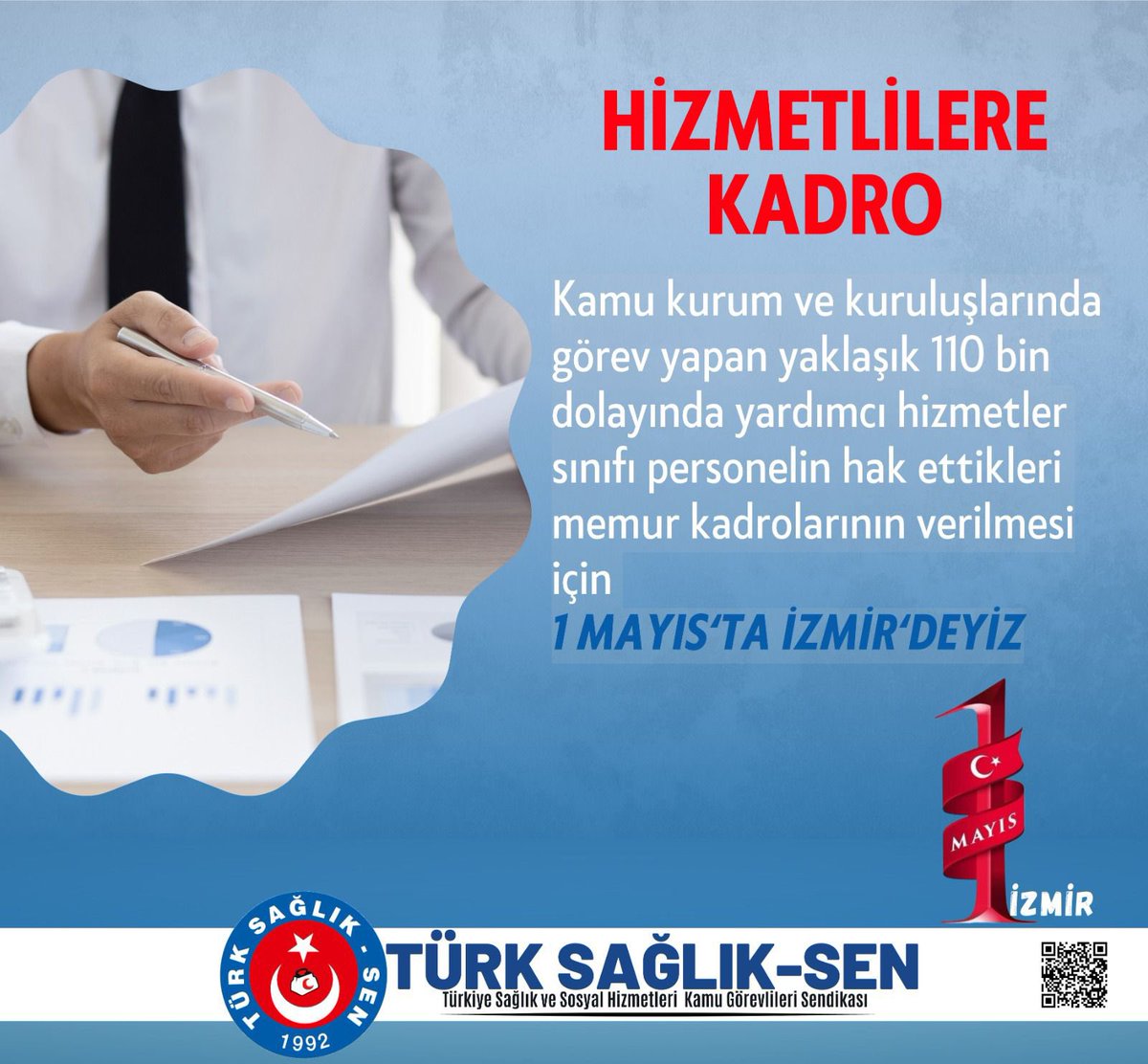 Kamu kurum ve kuruluşlarında görev yapan yaklaşık 110 bin yardımcı hizmetler sınıfı personelin hak ettikleri memur kadrolarının verilmesi için #TürkiyeKamusenZamanı