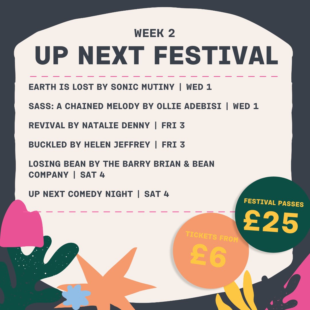 WEEK TWO: UP NEXT FESTIVAL 💥 | 1st - 4th May ⁠ Week two of Up Next Festival is STACKED with incredible Scouse talent 👊 ⁠ Not one to be missed this festival season 🙌⁠ ⁠ 🎟️:unitytheatreliverpool.co.uk/whats-on/