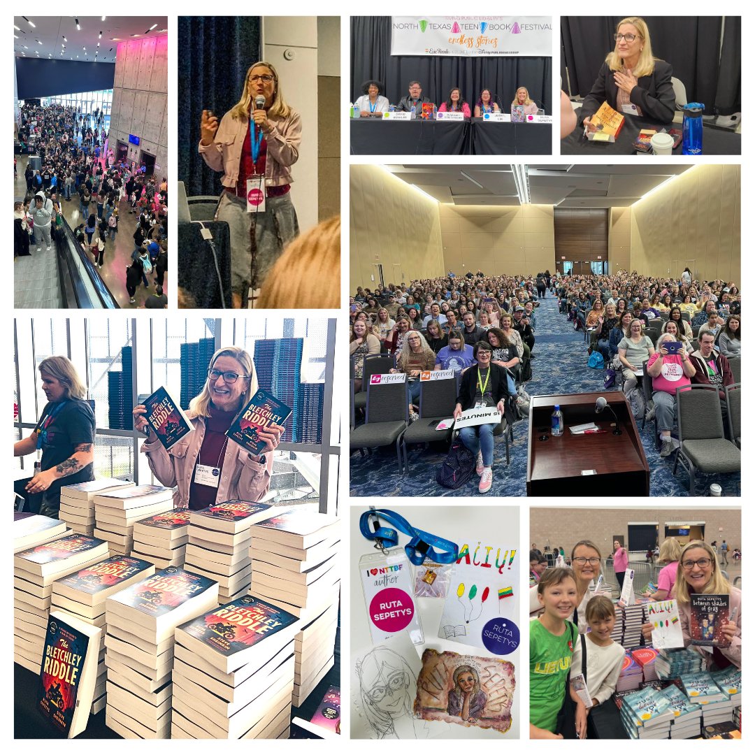 Thank you, @NTTBFest ! ❤️
Old friends, new friends, Lithuanian friends, teachers, and librarians. 📚75 authors, 900+ educators, and 12,000+ readers in Irving, Texas!