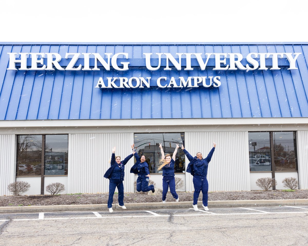 A little snow is nothing for these new Akron PN grads! 🥳🩺 #HUPossible #Nursing #NewNurse #PN #NursingSchool #Akron #Ohio