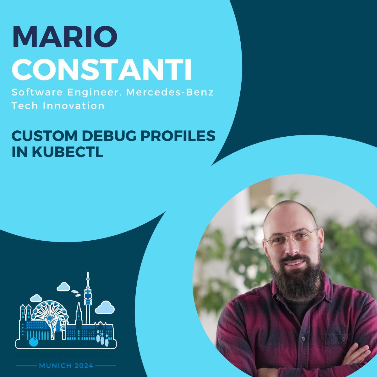 🛠️ Excited to welcome Mario Constanti to KCD 2024! 🚀 Join his session, 'Custom Debug Profiles in kubectl.'

#debugging #kcdmunich #SpeakerAnnouncement