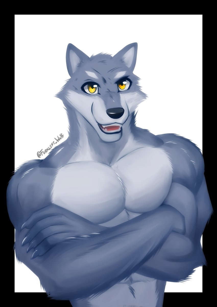 A very wolfy speed paint today🐺✨