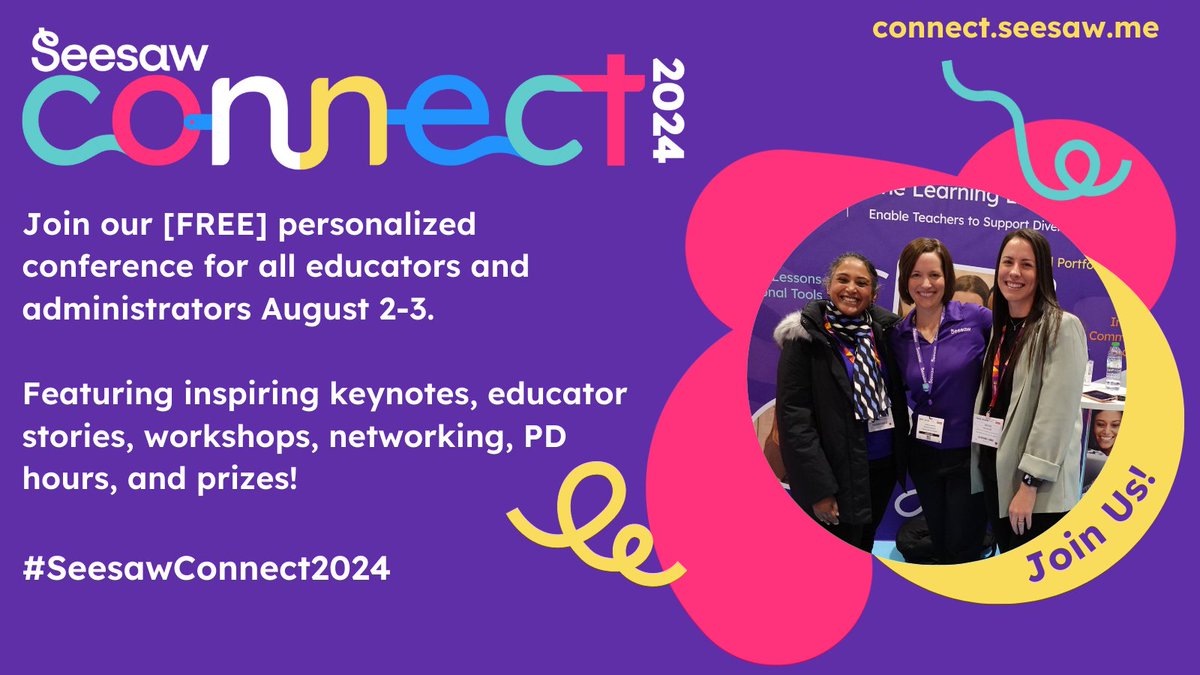 Join us live for Seesaw Connect 2024 on August 2-3 for a [FREE] immersive, personalized online conference experience. 

🌟 ☕ Register today and get entered to win a Starbucks Gift Card! 

Register here: connect.seesaw.me 

#professionaldevelopment #SeesawConnect2024