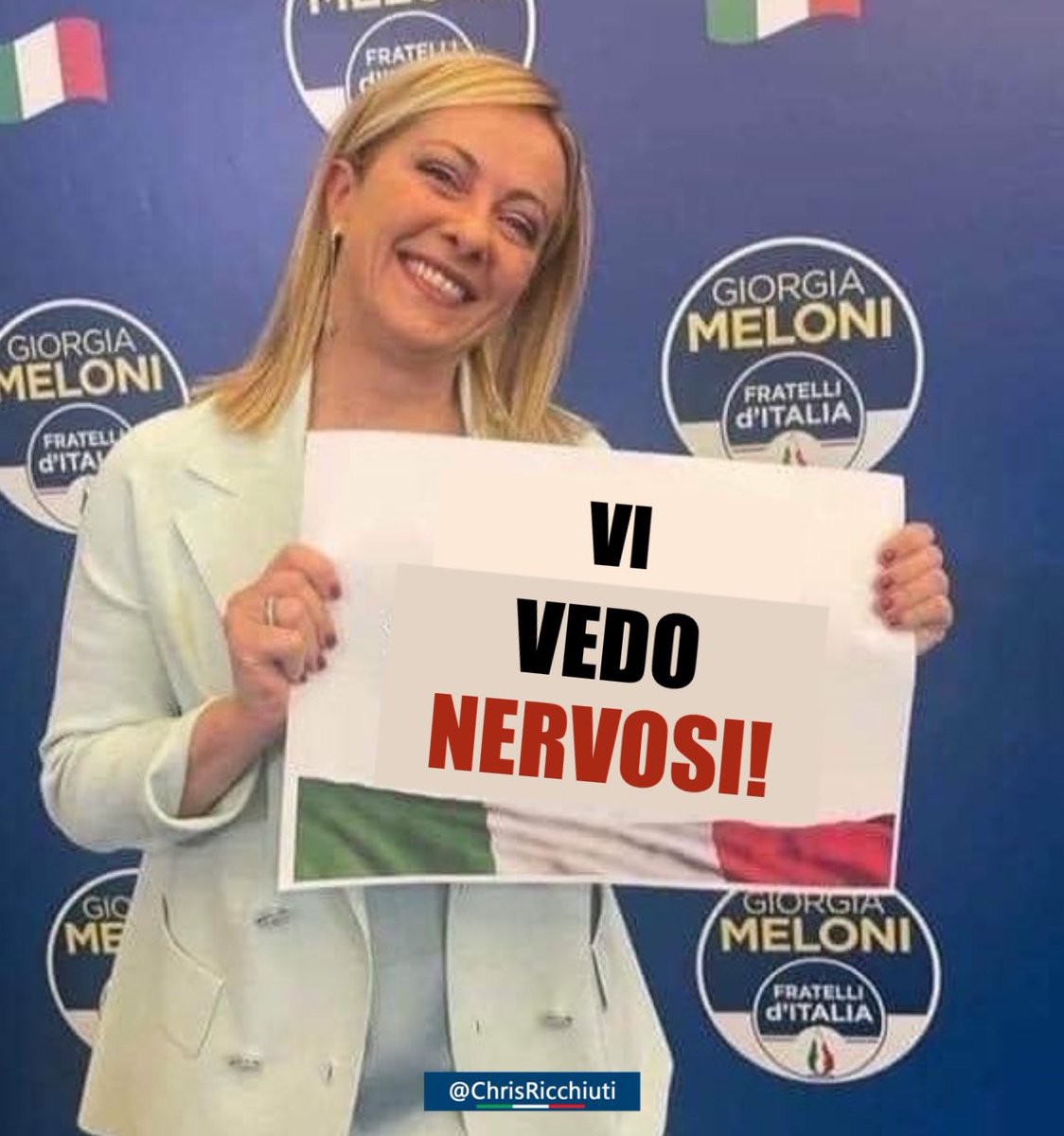 Si avvicinano le europee e c'è un nome che sta facendo passare già notti insonni a molti esponenti di sinistra: #Giorgia! 🇮🇹

#ViVedoNervosi ‼️