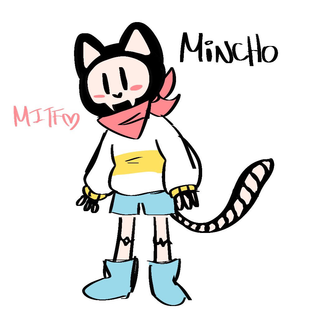 Mad Mew Mew fankids desing part 3

Nugget (Mad Mew Mew x Burgerpants) Catboy, he is a Mettaton fanboy
Mincho (Mad Mew Mew x Papyrus), a cat-skeleton lil boy