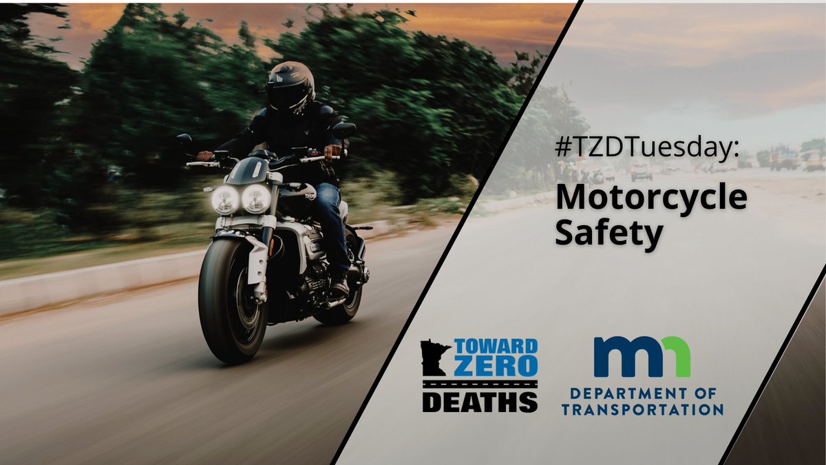 #TZDTuesday: Unfortunately, preliminary reports show that three motorcyclists have already died on Minnesota roads this year. Here are some safety reminders: dps.mn.gov/divisions/ots/… #TowardZeroDeaths