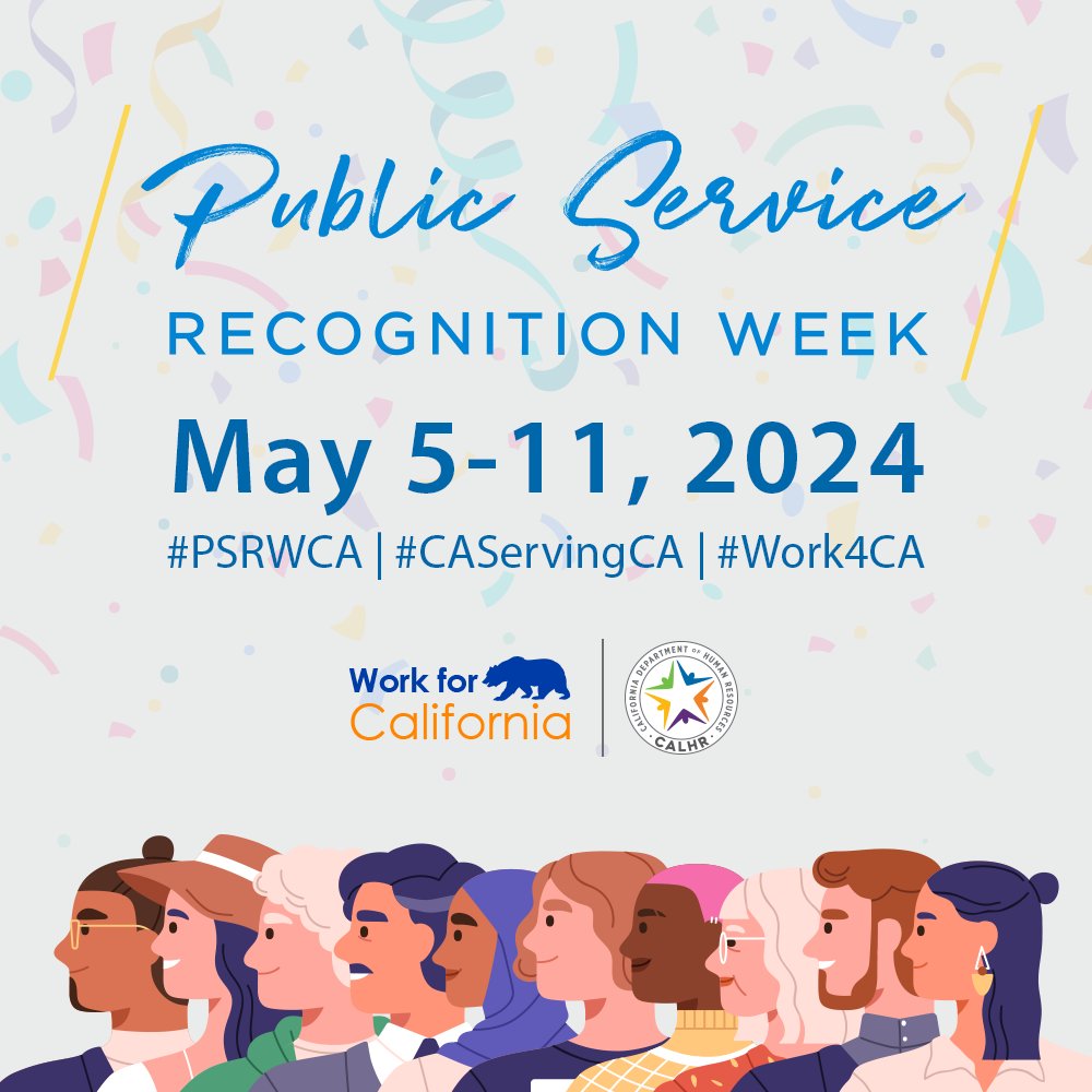 💙State workers keep our communities going! #PSRWCA is all about honoring the work you do. 🌟 Find webinars related to #FinancialWellbeing and other #CAServingCA backgrounds and posters from our #PSRWCA toolkit: bit.ly/41xb0bW