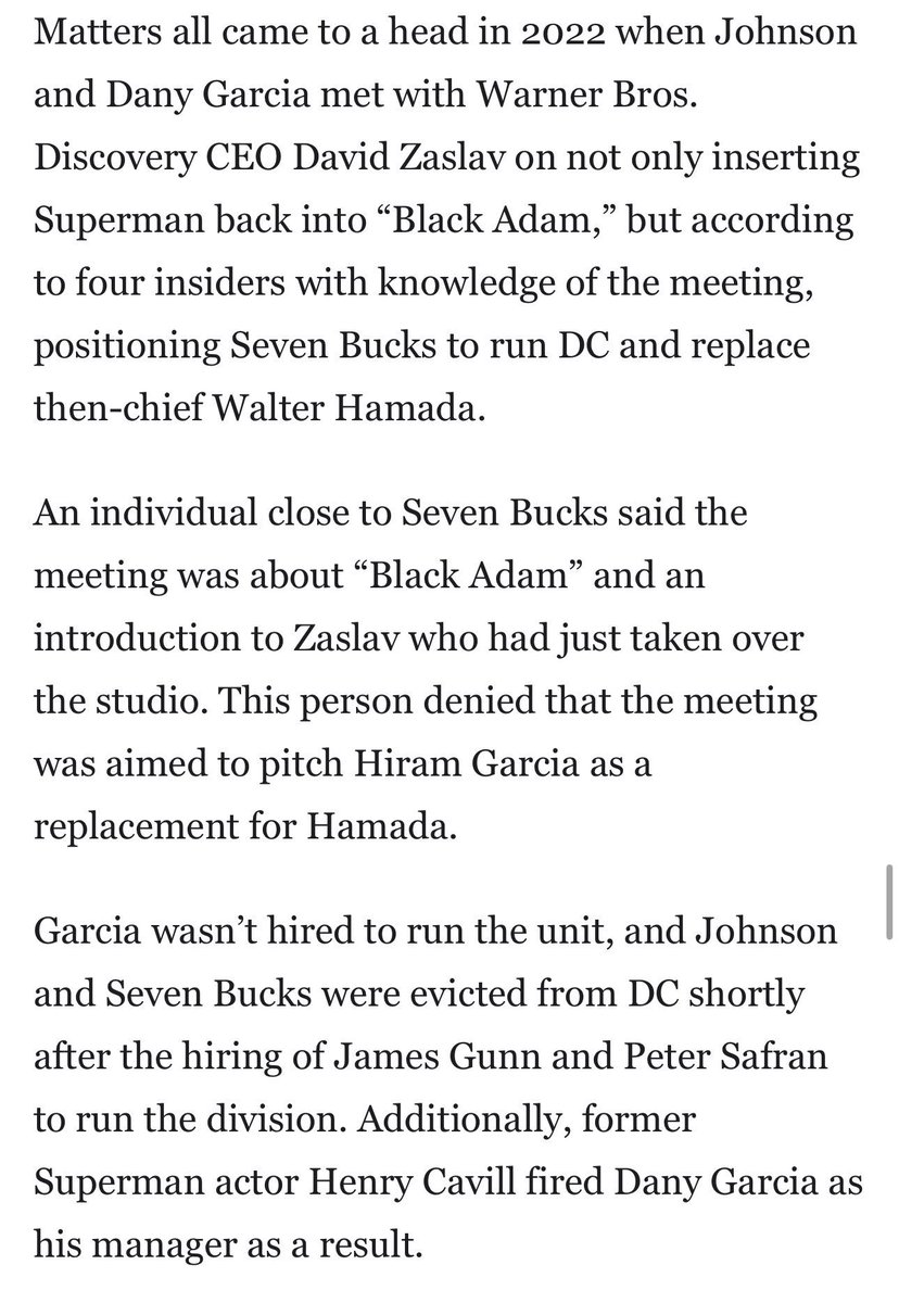 Snyder fans: The Rock was trying to Restore the Snyderverse.

The Rock's Plan:

Black Adam v Superman
Black Adam v Justice League 
Black Adam v The Suicide Squad 
Black Adam v Superman sequel
Black Adam v Darkseid 
Black Adam v The Multiverse
Black Adam v The Avengers