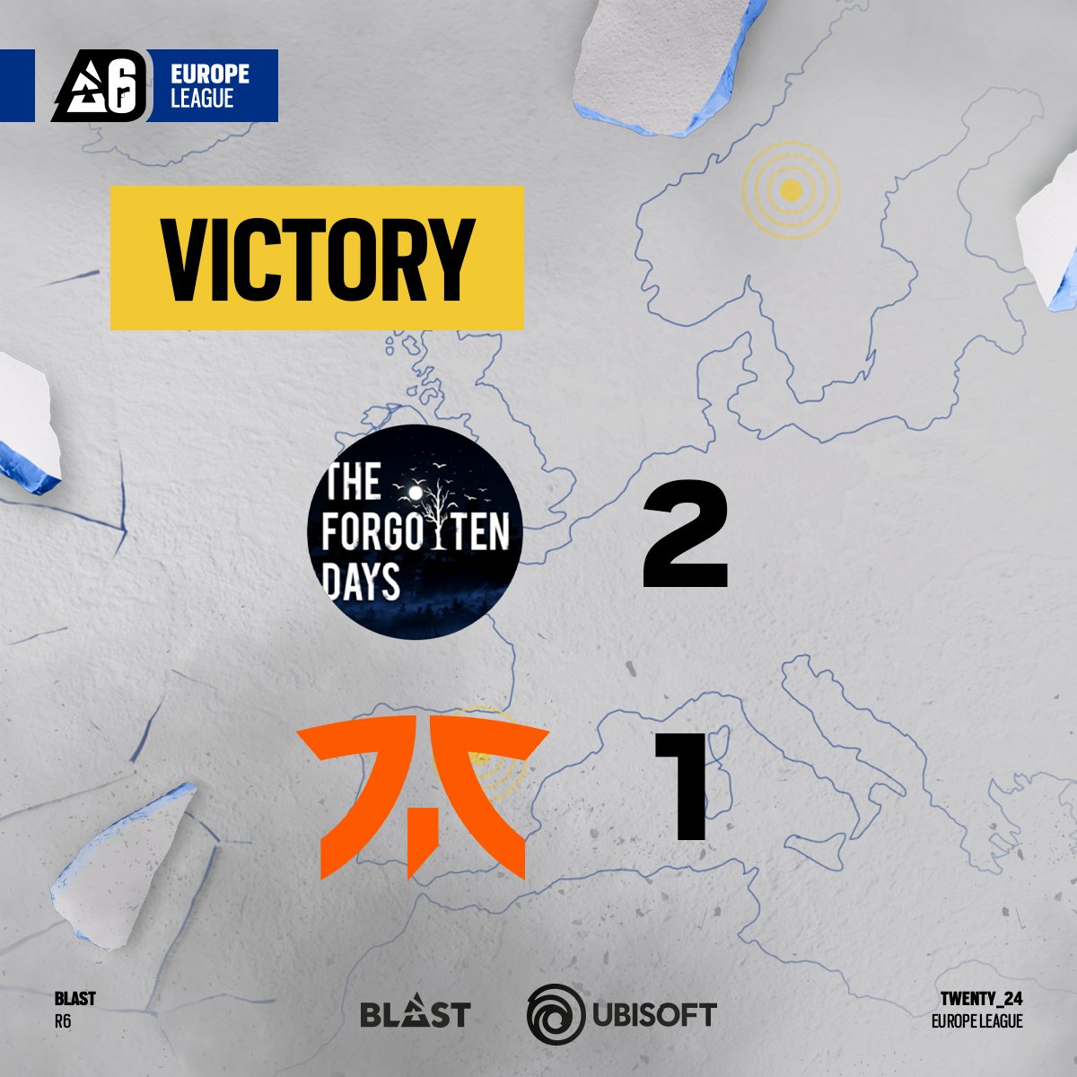 They just wanted it more 😤

The Forgotten Days take down @FNATIC, and continue to the LCQ Semifinals 🏆 #R6EUL