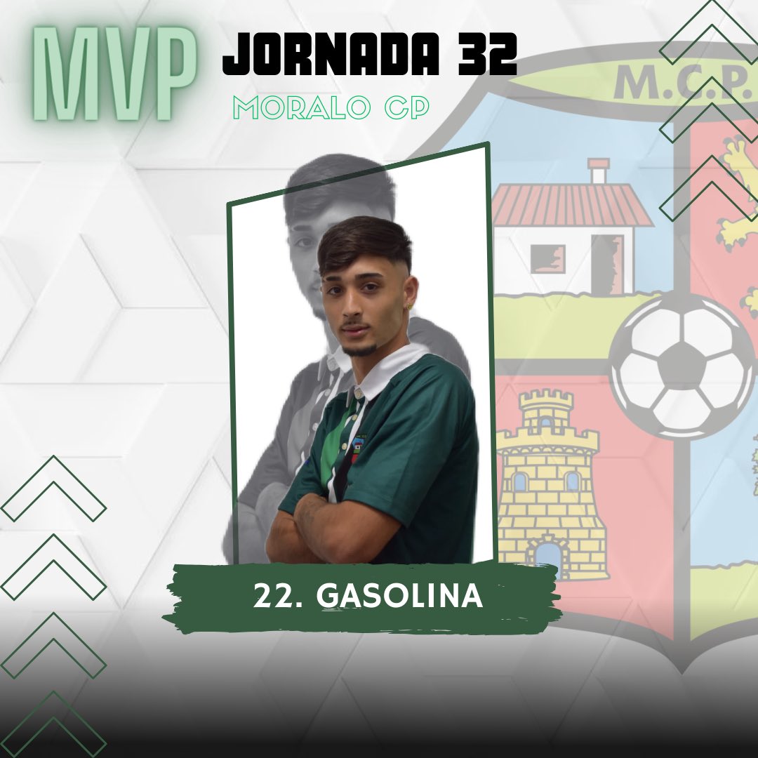 🏆 MVP | Gasolina es el jugador más votado por la afición del #MoraloJerez 👏🏽¡Enhorabuena! #halamoralo 💚