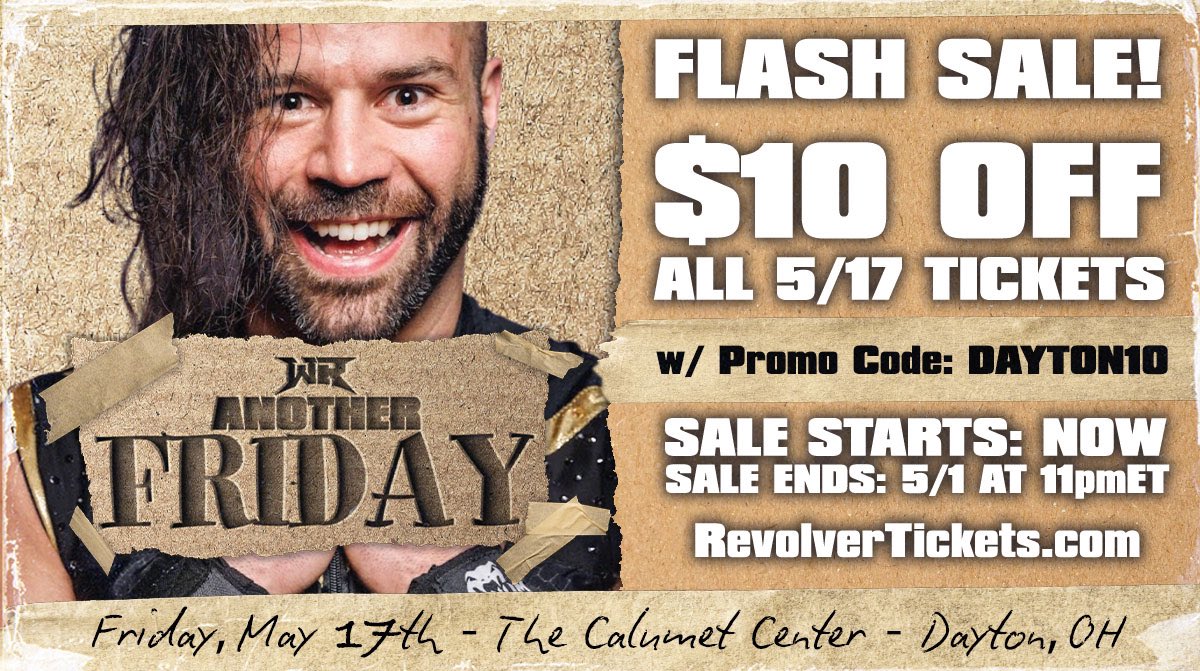 Someone tell the social media idiot at @PWRevolver to update my promo picture! I got a hair cut! Anyways… ⛓️‍💥The World Only Makes Sense If You Force It To⛓️‍💥 #HereIAm ⚡️ FLASH SALE ⚡️ $10 OFF - All 5/17 TICKETS! 🎟️ RevolverTickets.com #RevolverFRIDAY