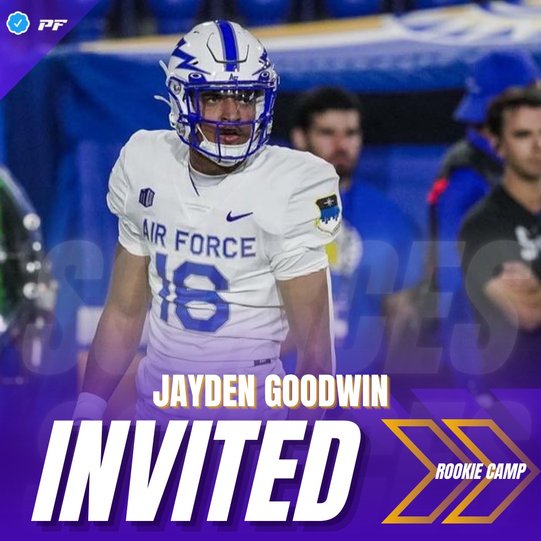 🚨Sources: Air Force DB Jayden Goodwin has been invited to the Denver #Broncos rookie camp. He attended their local Pro Day as well, so the interest is real. @jg2cold_ @XPANDSports