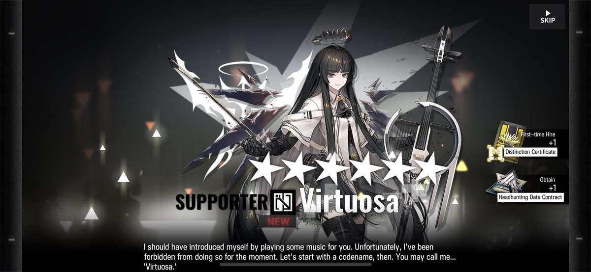 I think this is the first time I got 6 stars from it’s own banner ticket #Arknights