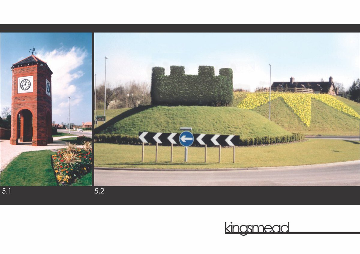 Thanks for featuring our hedge! We designed it over 20 years ago as part of our masterplanning of the town of Kingsmead.