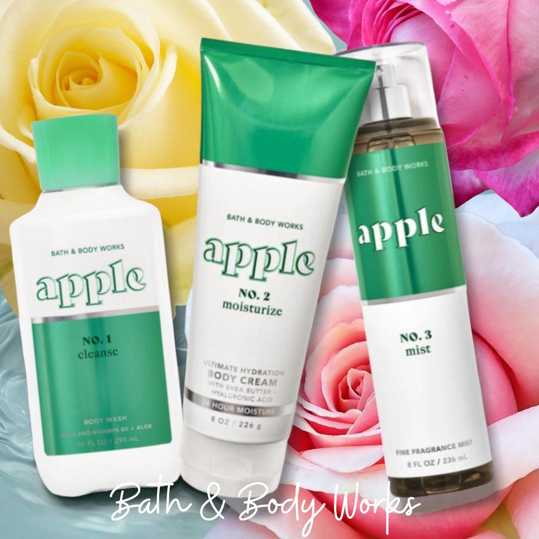 🌸🍎🍓Apple is a bright and light fruity delight with fragrance notes of apple, strawberry and rain. 💐🌼🌺 In-Stores Now: All Full-Size Body, Hair, and Face Care, Buy 3 Get 3 Free ‼️ 🏬 Shop In-stores and on the App 📲  #oneginghamnation  #mothersday2024