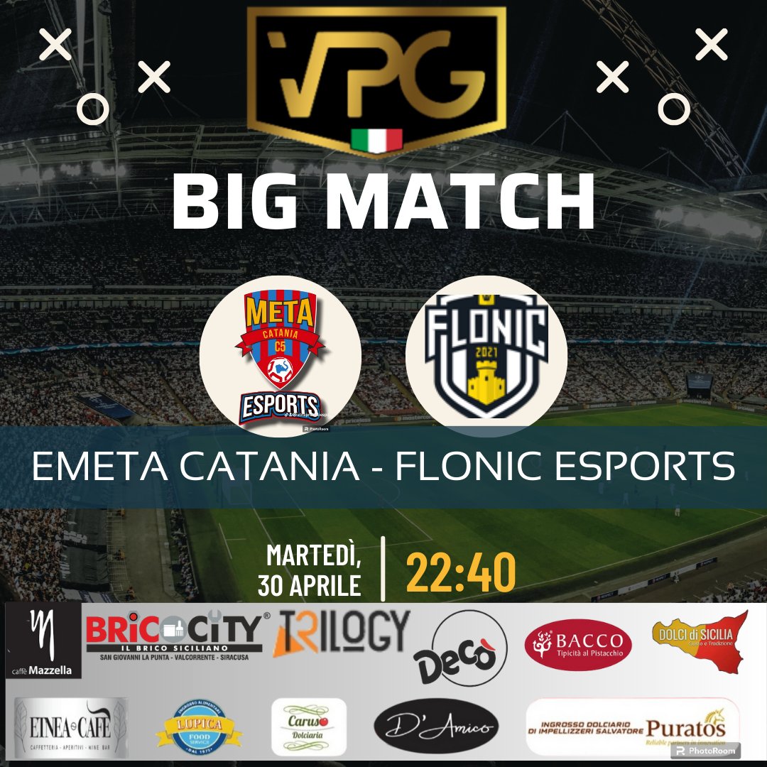 Il secondo match della serata vede gli Etnei impegnati in <a href="/VPGItaly/">Virtual Pro Gaming Italy 🇮🇹</a> contro una squadra ben attrezzata, che ha dimostrato il proprio valore e che siamo sicuri metterà a dura prova gli uomini del direttore Esports Zingale. <a href="/eMetaCatania/">eMeta Catania</a> - @FloniceSports da non perdere♥️🩵🌋
