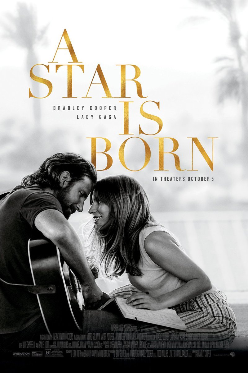 Films watched this year: 120 #yearofmovies #streaming #youtube #astarisborn #bradleycooper #ladygaga #samelliott #greggrunberg #anthonyramos #andrewdiceclay #drama #music #romance