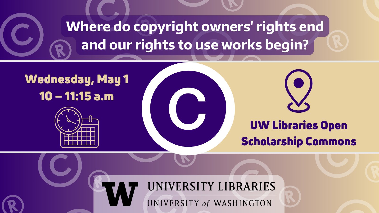 UW Libraries on X: &ldquo;Join us TOMORROW, May 1st, to explore how the 