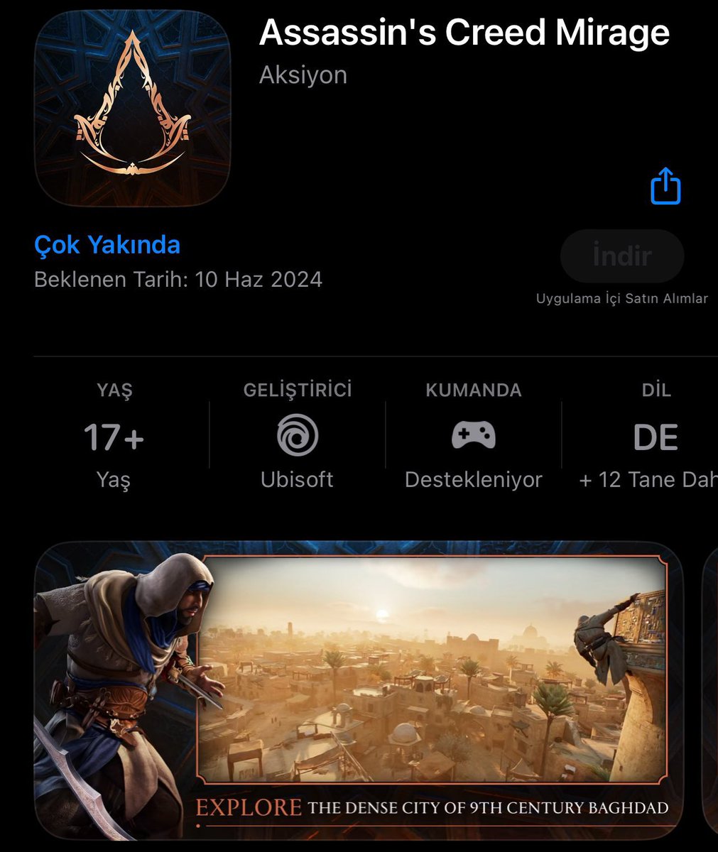 Assassin’s Creed Mirage, 6 Haziran’da iPhone 15 Pro’ya geliyor!