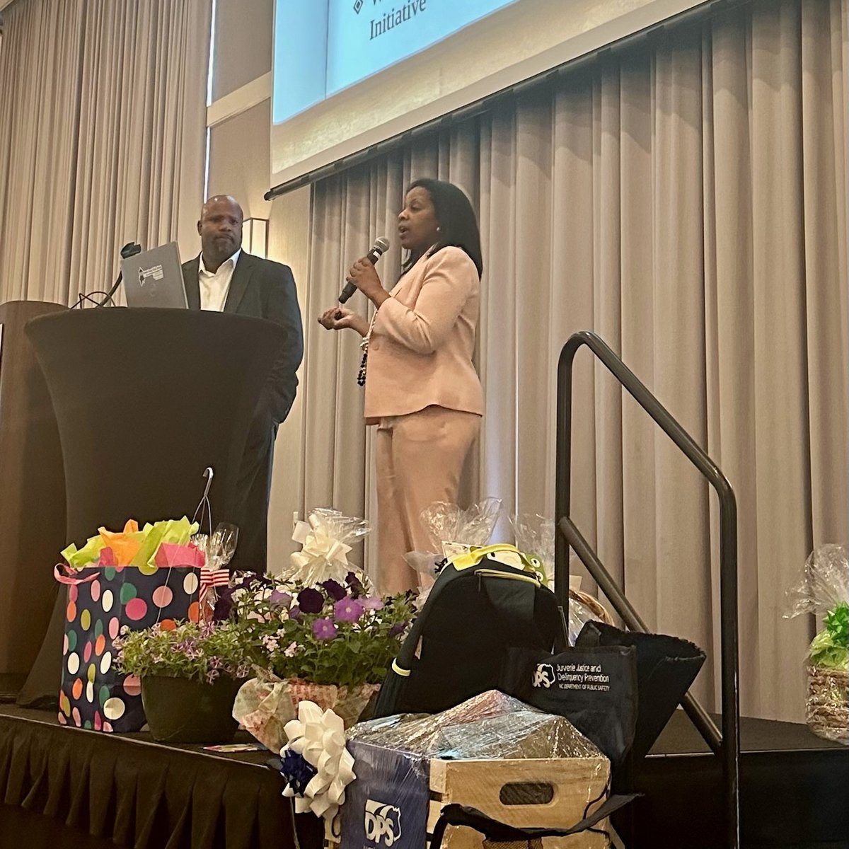 Drs. Keryn Vickers and Yvette Mason presented on the Educators of Color Network at the Personnel Administrators of NC (PANC) conference in Wilmington on April 29.