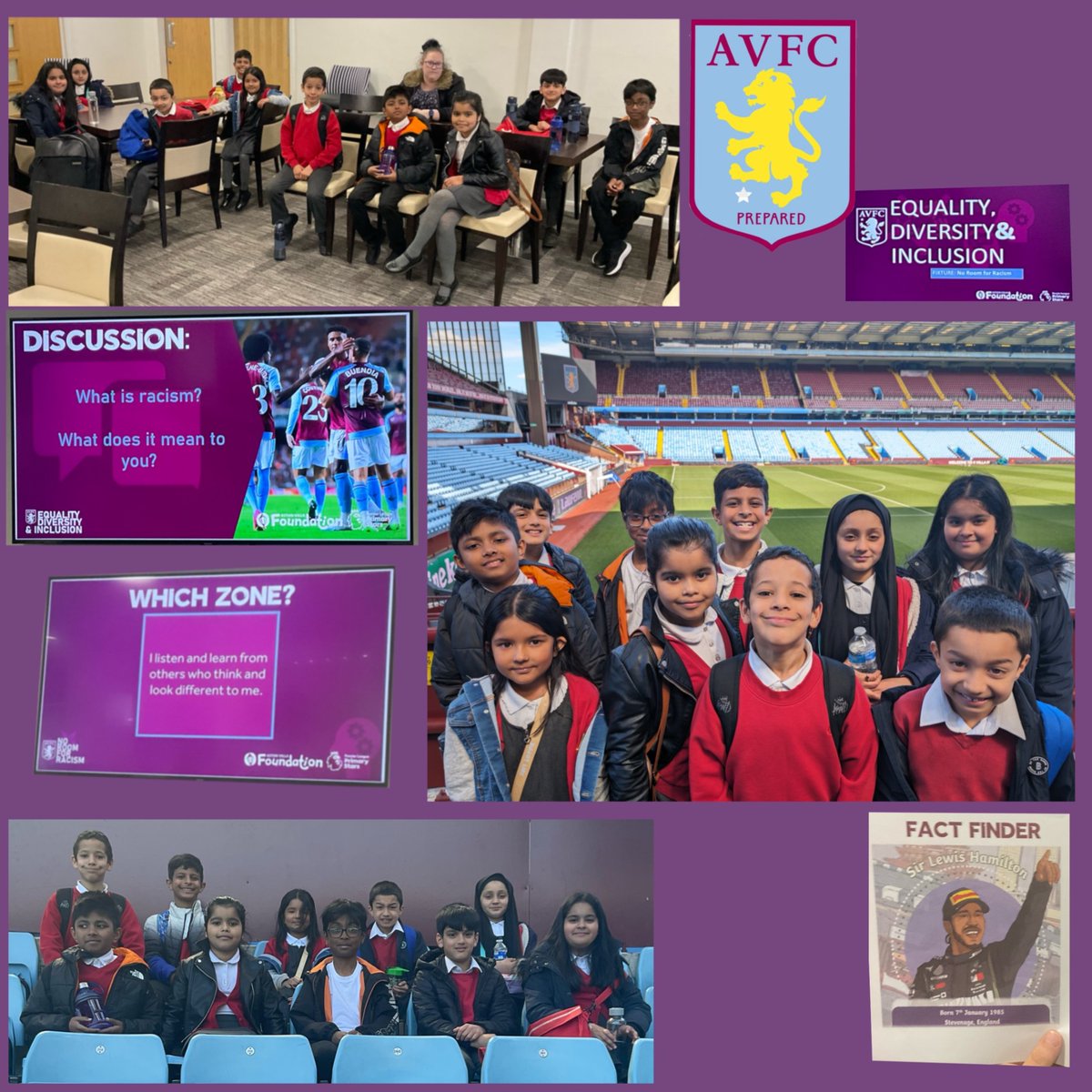 Year 4 had an incredible time at @AVFCOfficial Say No to Racism workshop! They collaborated with pupils from other schools, delved into scenarios, studied athletes from various sports, and even got to explore the grounds. #SayNoToRacism #WeAreStar