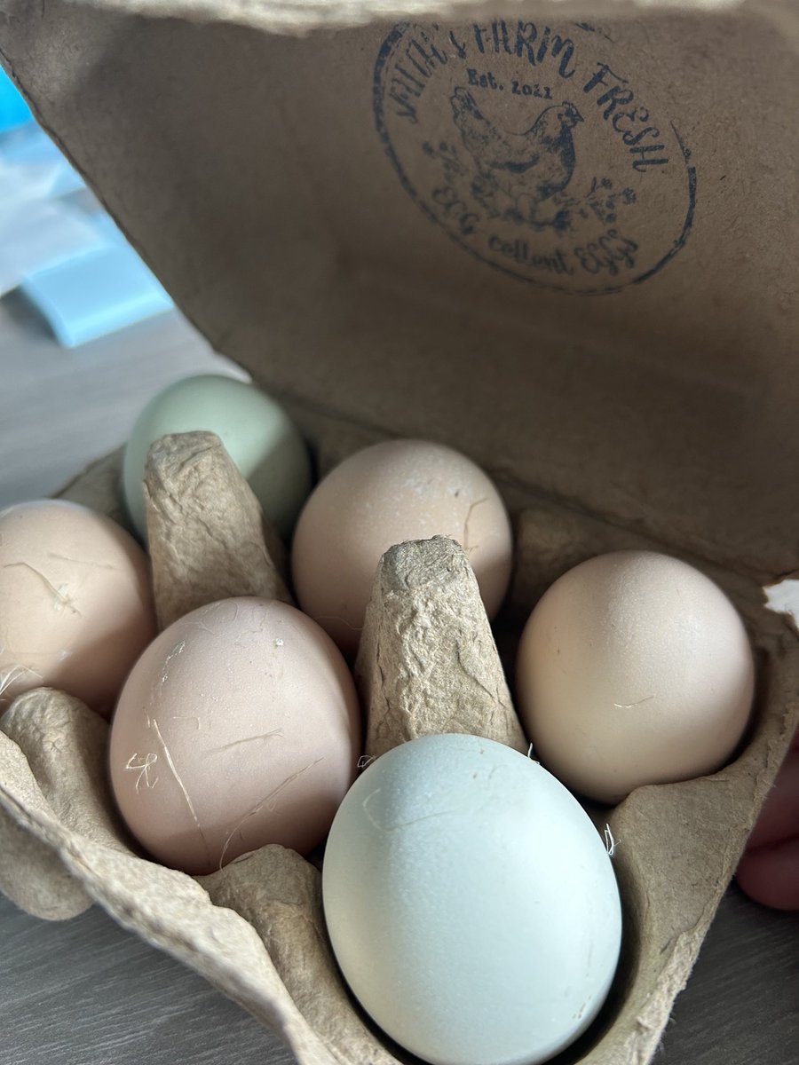 When a student gifts you eggs from his chickens… 🐓😍