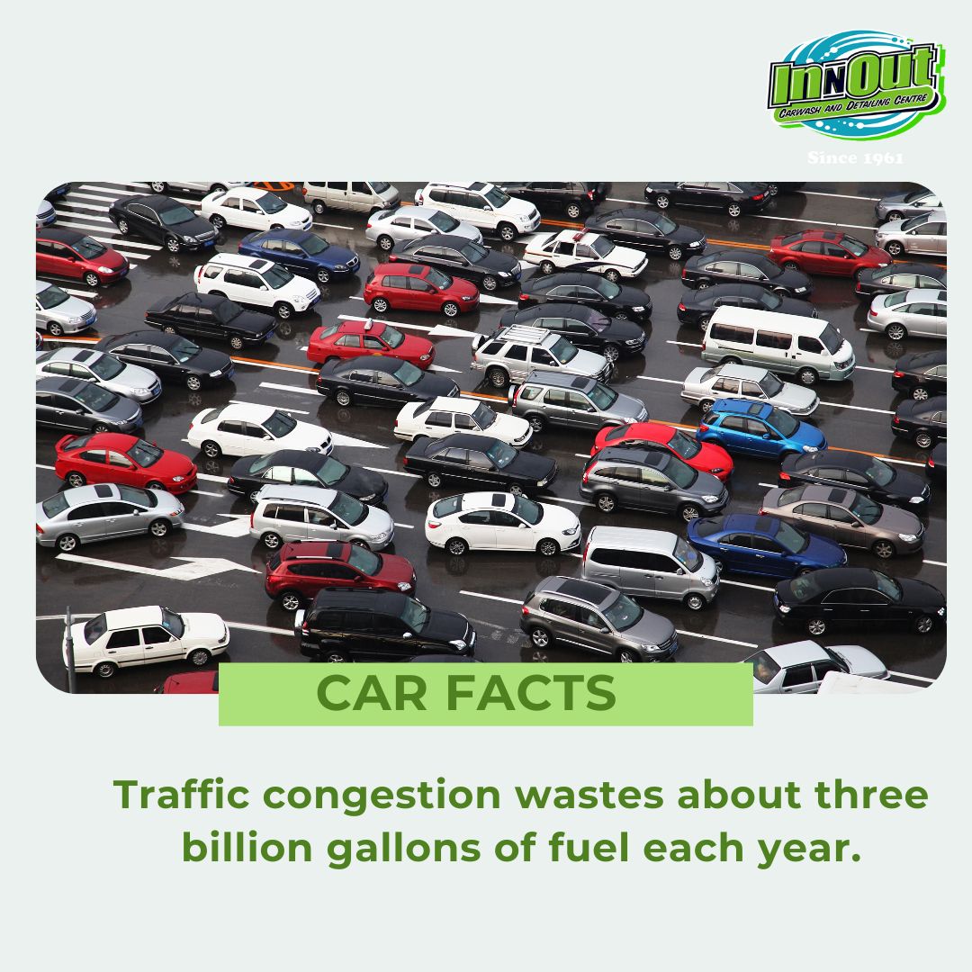 Traffic congestion wastes about three billion gallons of fuel each year.

#carfacts #didyouknow #traffic #car #fuel