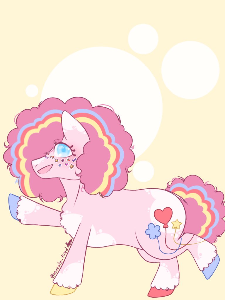 I love her design, she came out really cute 😭 #mlp #pinkiepie #mylittlepony