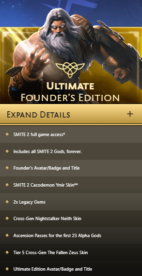 Hey hey, 

With Smite 2 right around the corner, I am giving away a SMITE 2 Ultimate founder's edition key to one lucky winner. Follow & retweet to enter, I'll draw the winner a couple hours before the SMITE 2 servers open on the 2nd of May. Good luck:)!
