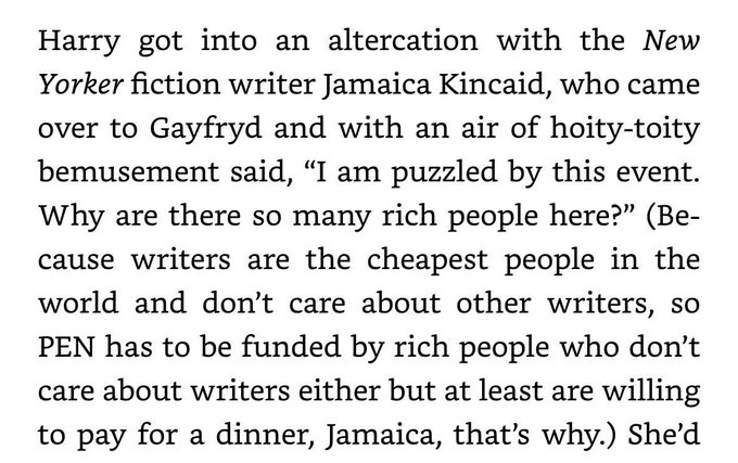 Today's The Maris Review contains lots of commentary on this small excerpt regarding PEN America from Tina Brown's memoir. Find it wherever you get your newsletters!