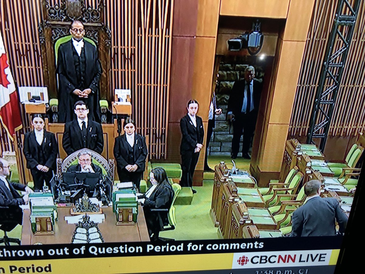 WOW! PP & Rachel Thomas thrown out of the HOC today for unparliamentary comments. Looks like most CON MP ‘s joined them. Quite the loud ruckus today.