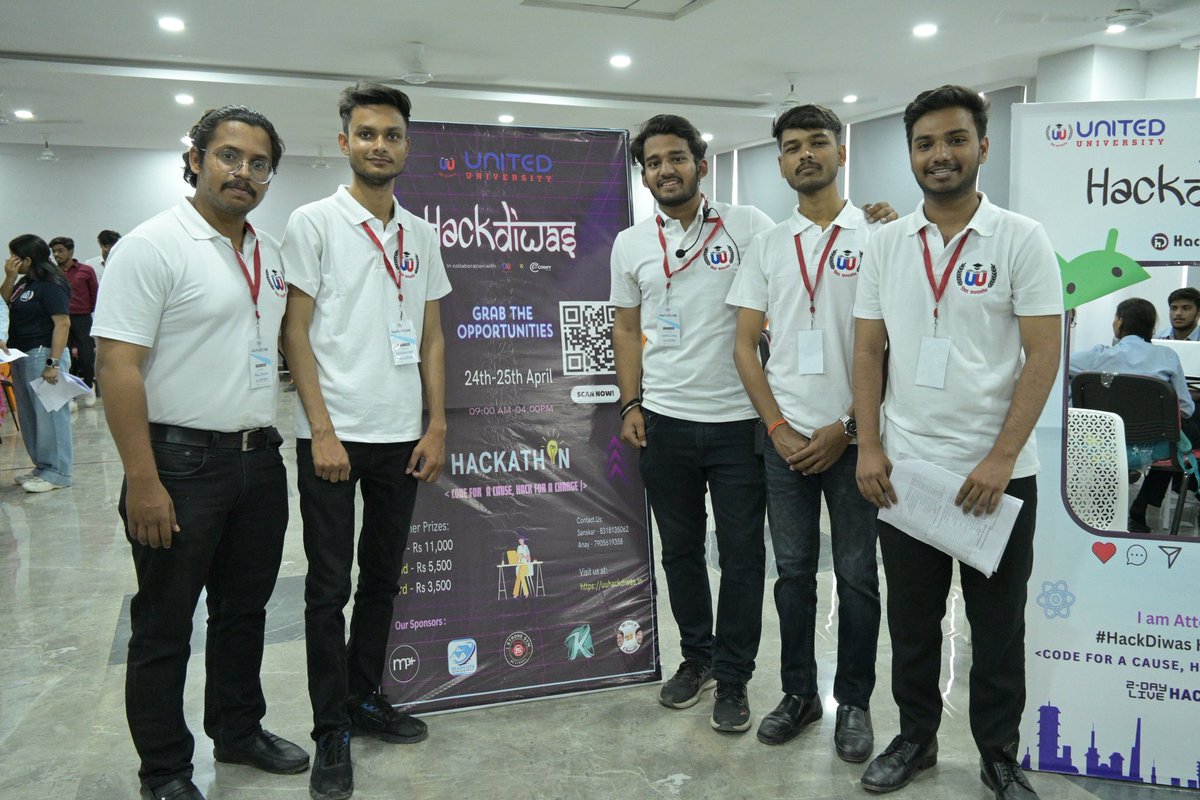 Zaidusyy's tweet photo. Exciting news! Organized Hackdiwas, United University's firat Hackathon, Participants showcased innovation, received expert mentorship, and demonstrated creativity from various colleges.Kudos to all participants! #Hackdiwas #Innovation #LearningOpportunity #UnitedUniversity https://t.co/telmsFVG1j