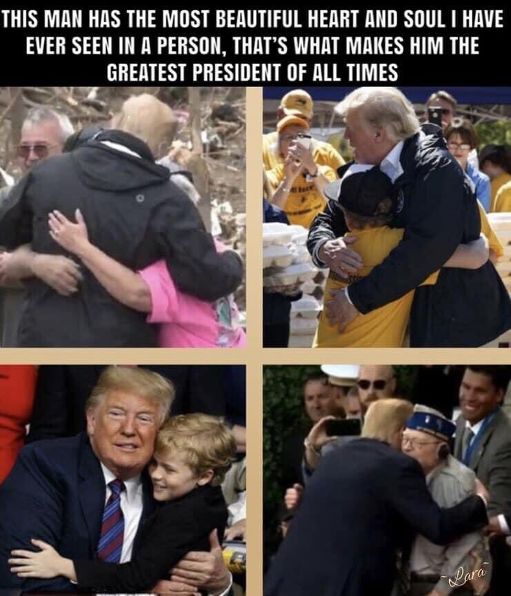 And he tells us he loves us! No other President ever said that!!