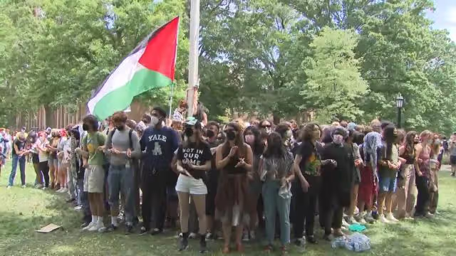 This is not a peaceful protest but a violent attempted uprising that disrespects everything this nation stands for. #ncpol

Protesters take down U.S. flag on UNC campus quad, replace with Palestinian flag: cbs17.com/news/local-new…