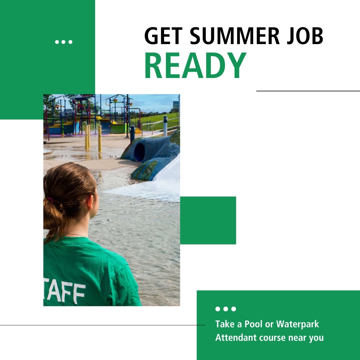Are you ready for summer? Taking a Pool or Waterpark Attendant course will help! Update your resume and learn new skills today. Get started here: ow.ly/wyvo50R8GqJ | #WaterSafety #LifeguardLife