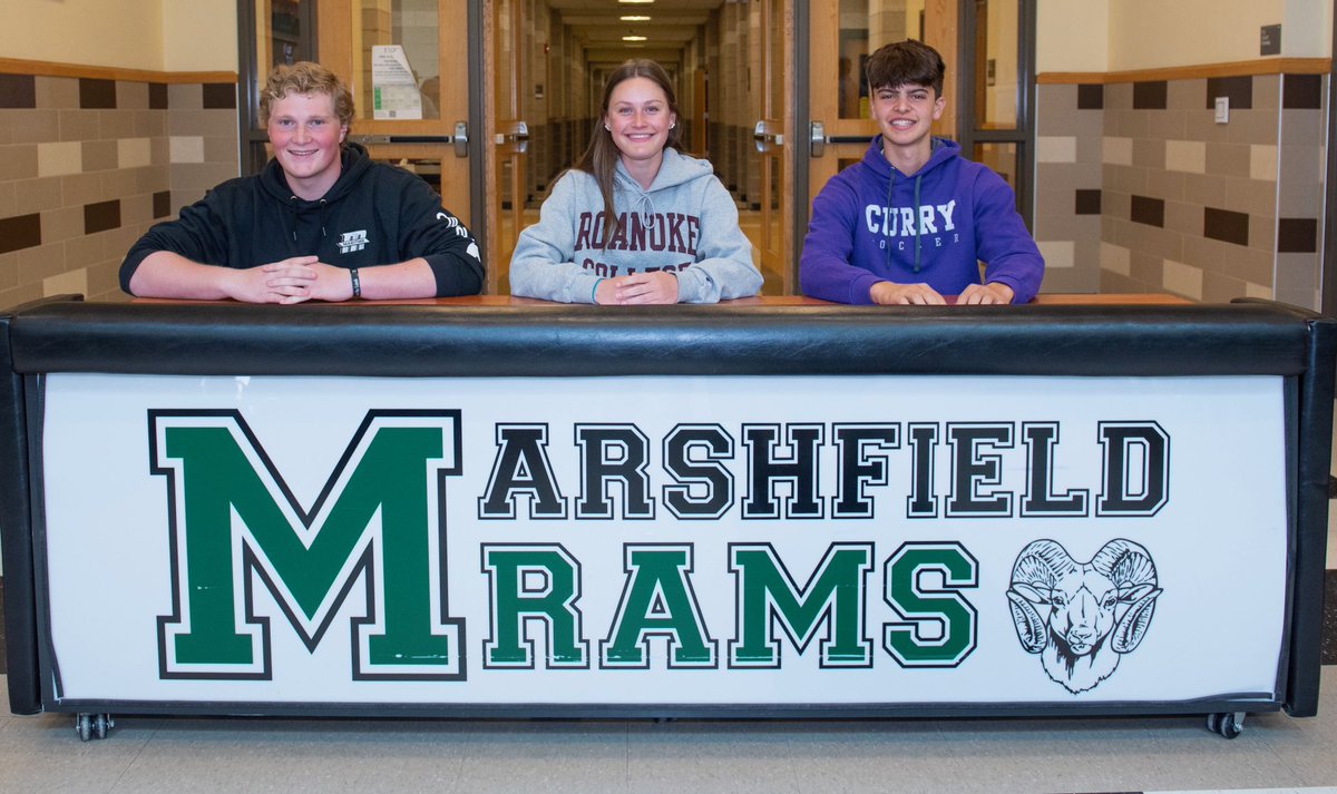 Congratulations to Quinn Eraklis (Football), Audrey Leith (Lacrosse) & Kaden Puglia (Soccer) who are continuing their athletic careers at the college level! 📸: Bill Patten