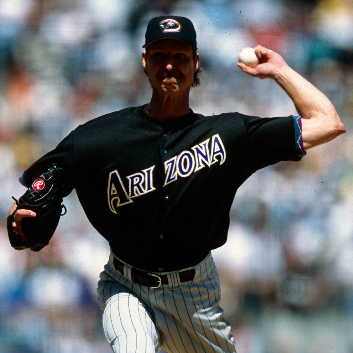 Months after earning his second Cy Young Award, Randy Johnson began his pursuit of a third with a perfect April. He became the third pitcher to win six games before the start of May with a victory #OTD in 2000. (📸 @bradmangin) ow.ly/FEaj50RskHx