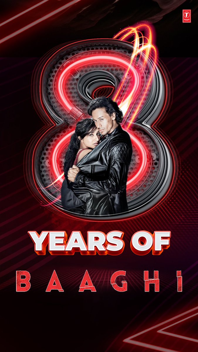 As we celebrate eight years of #Baaghi, let's take a trip down memory lane and immerse ourselves in the melodies that became the heartbeat of the movie. 🎶❤️

#8YearsofBaaghi | #TigerShroff | #ShraddhaKapoor

#SDFilmyNews
