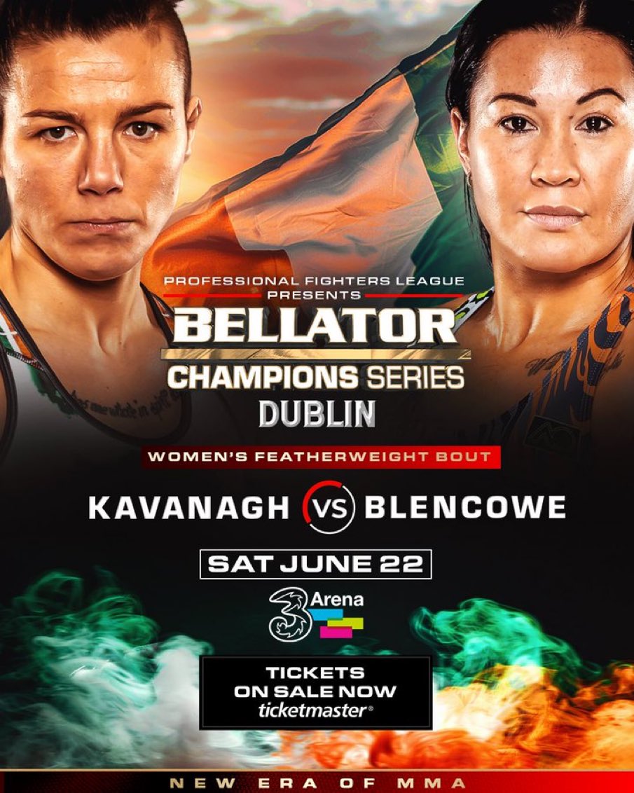 Let’s gooo Sinead!! We been wanting this one back for YEARS now!! And we been confident we’ll get it back too!! @sineadkavanagh0 #BellatorDublin