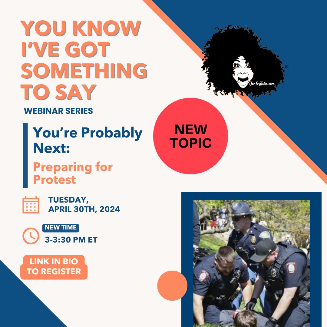 🧠NEW TOPIC 🧠 We have to talk about protests. We changed this month’s webinar topic to discuss the protests happening across college campuses and how athletics can proactively prepare. New time for April! It is April 30th from 3-330pm EST Sign up here! bit.ly/YKIGSTS-Apr24