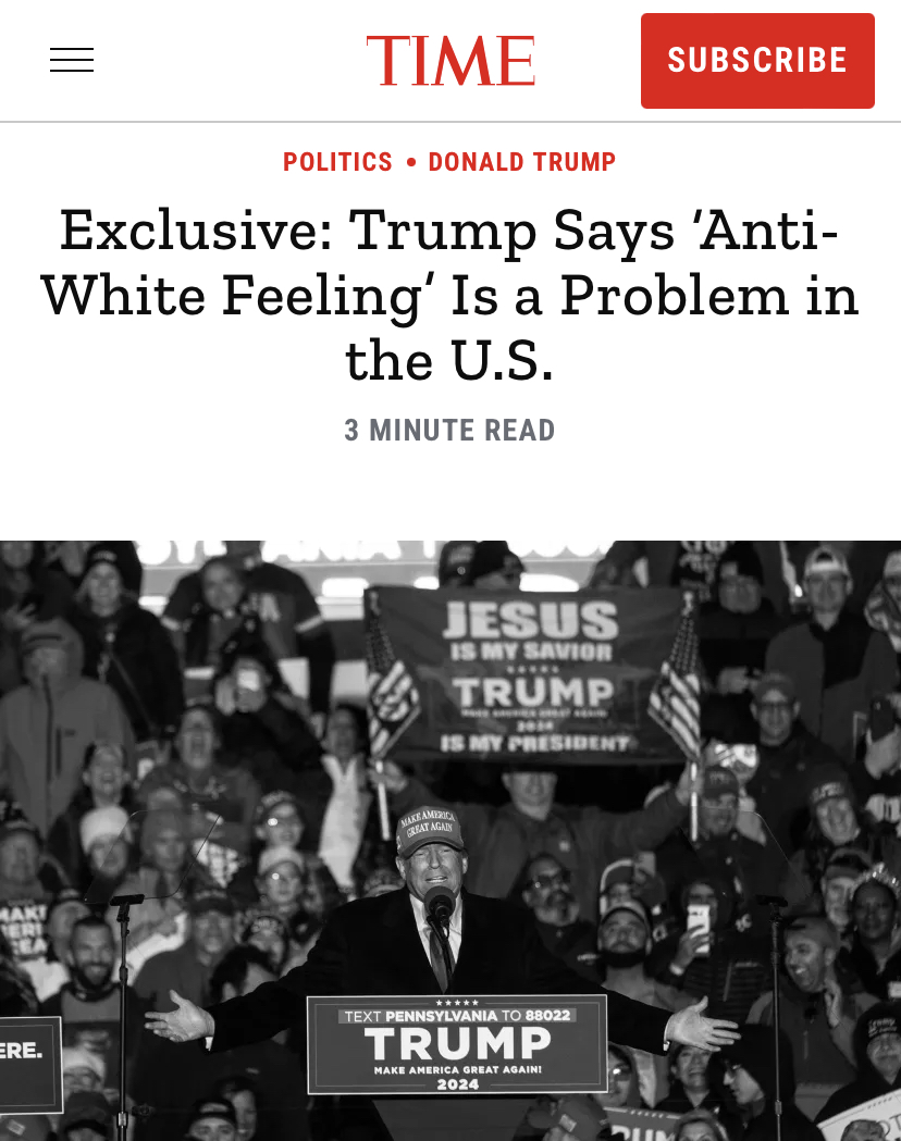 For years, a lot of conservatives were reluctant to even use the term 'anti-white.' Now, the leader of the GOP is talking about it. No more excuses: It's time for Republicans to stop avoiding or downplaying this issue.